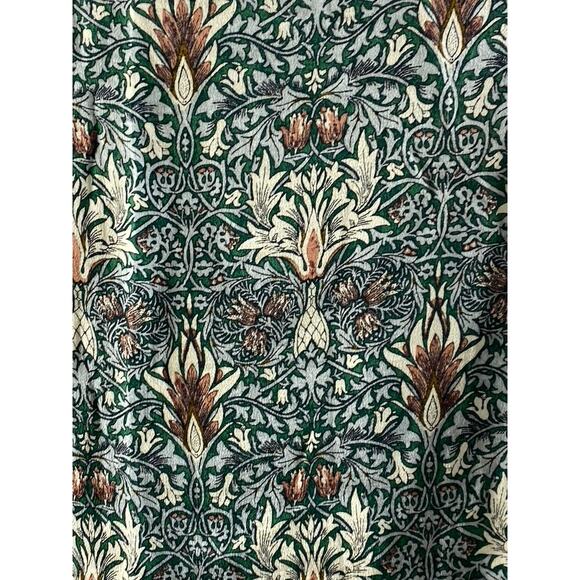 MORRIS & CO X H&M Women's Green Floral Crewneck Long Sleeve Top SZ 6 - Picture 6 of 11